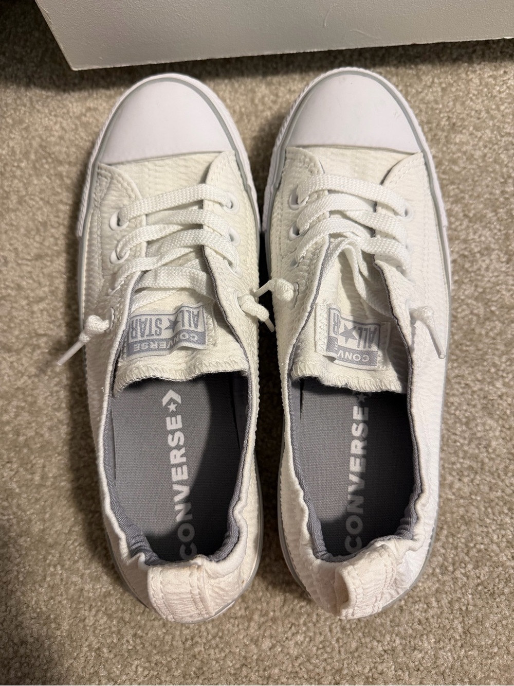 Converse Women's Off-White Canvas Low-Top Sneakers